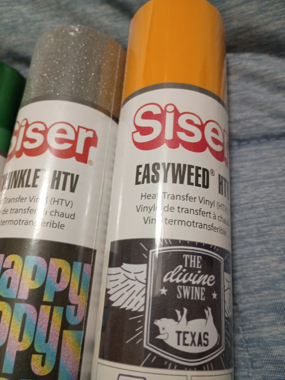 Heat Transfer Vinyl Bundle — Green, Silver, Sun Yellow - Picture 7 of 7